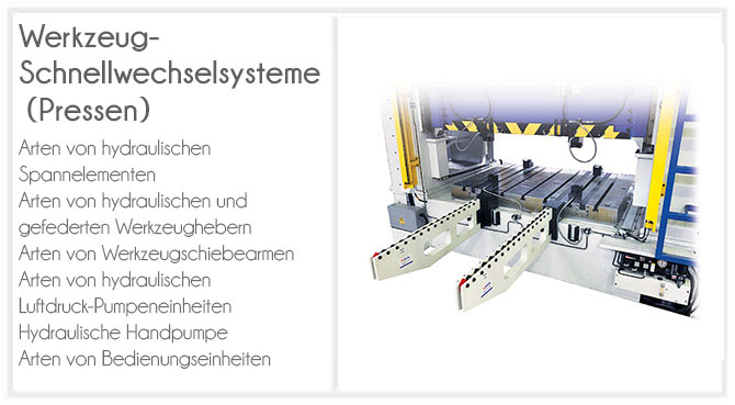 Werkzeug-Schnellwechselsystem Presse