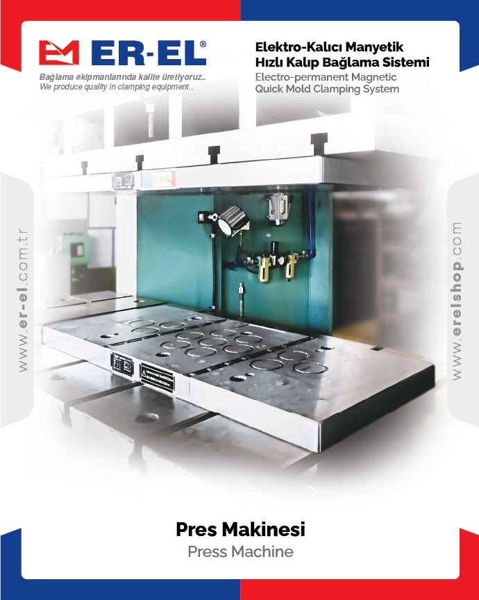 Elektro-Kalıcı Manyetik Hızlı Kalıp Değiştirme Sistemi