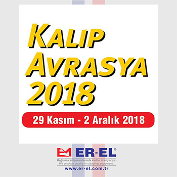 Dal 29.11.2018 al 02.12.2018 siamo a Kalıp Avrasya 2018, l'11ª Fiera di Bursa delle tecnologie degli stampi e delle industrie ausiliarie!