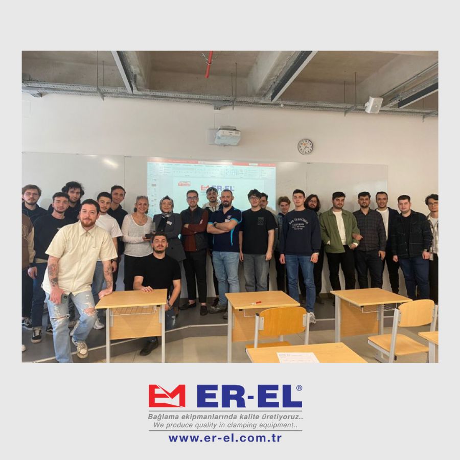 Per il corso «Metodi di serraggio dei pezzi sulle macchine utensili», la nostra azienda ha tenuto una formazione nel loro campus agli studenti del Dipartimento di tecnologie meccaniche e metallurgiche della Scuola superiore professionale di scienze tecniche dell'Università Marmara.
